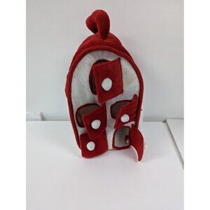 Tree House Home Carrying Case Plush Toy gift Windows Red White 12"
